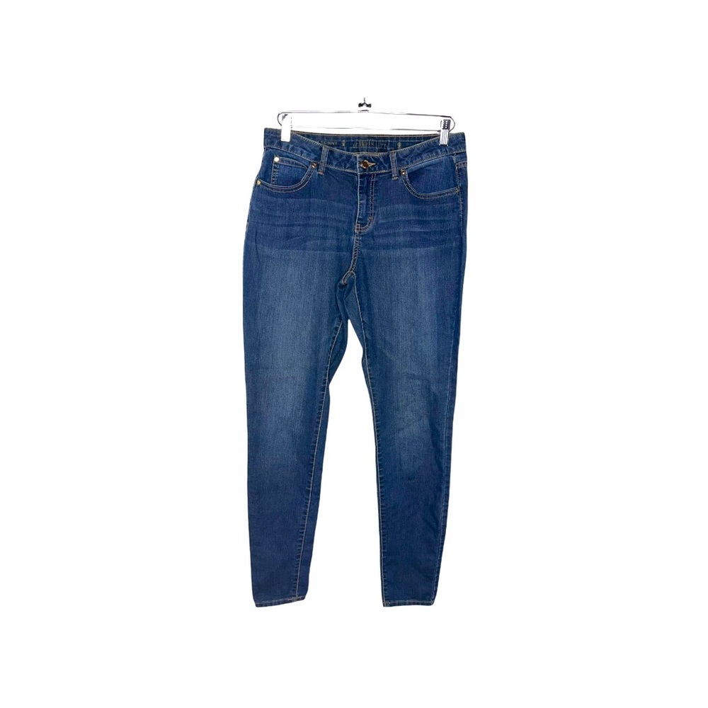 JENNIFER LOPEZ Blue Curvy Skinny Jeans 6 Long